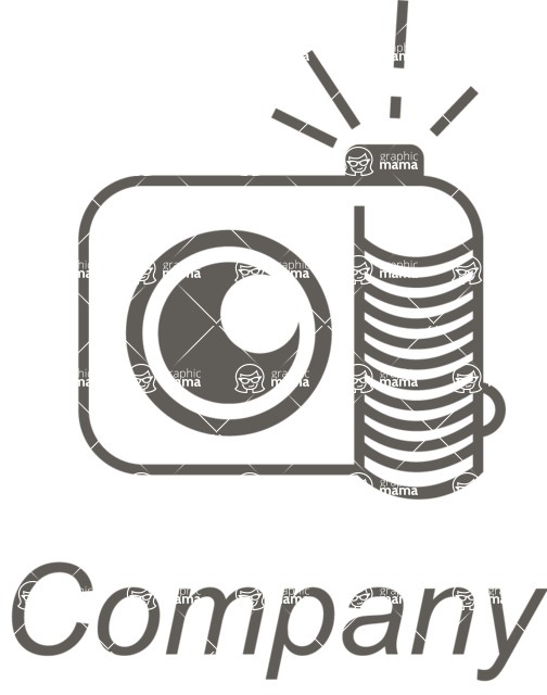 Business Logo Templates - vector graphics in a pack from GraphicMama - Photography Business Logo Design - Black and White